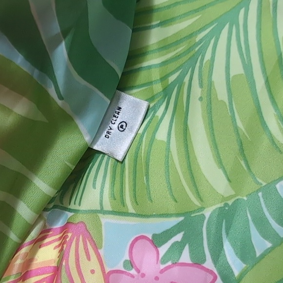 Lilly Pulitzer Down Puffer Vest Tropical Floral Lining Size Small Coral Orange - Picture 8 of 10